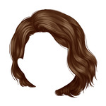 Brown Short-Wavy