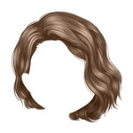 Brunette Short-Wavy