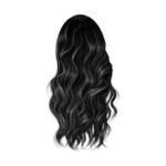 Czarne K hair-1-black