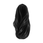 Czarne K hair-4-black