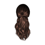 Brązowe K hair-5-chocolate