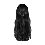 Czarne K hair-7-black