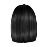 Czarne K hair-8-black
